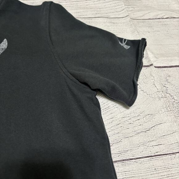 Under Armour Project Rock Mens Size Medium Terry Short Sleeve Hoodie Shirt - Picture 3 of 7